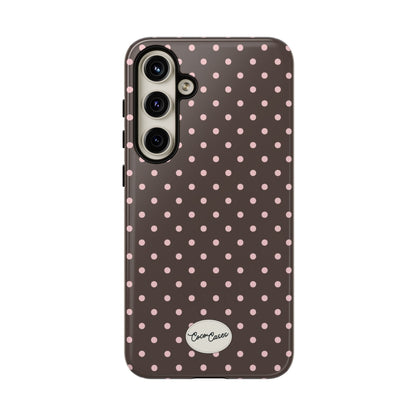 Brown Polka Dot Samsung Case