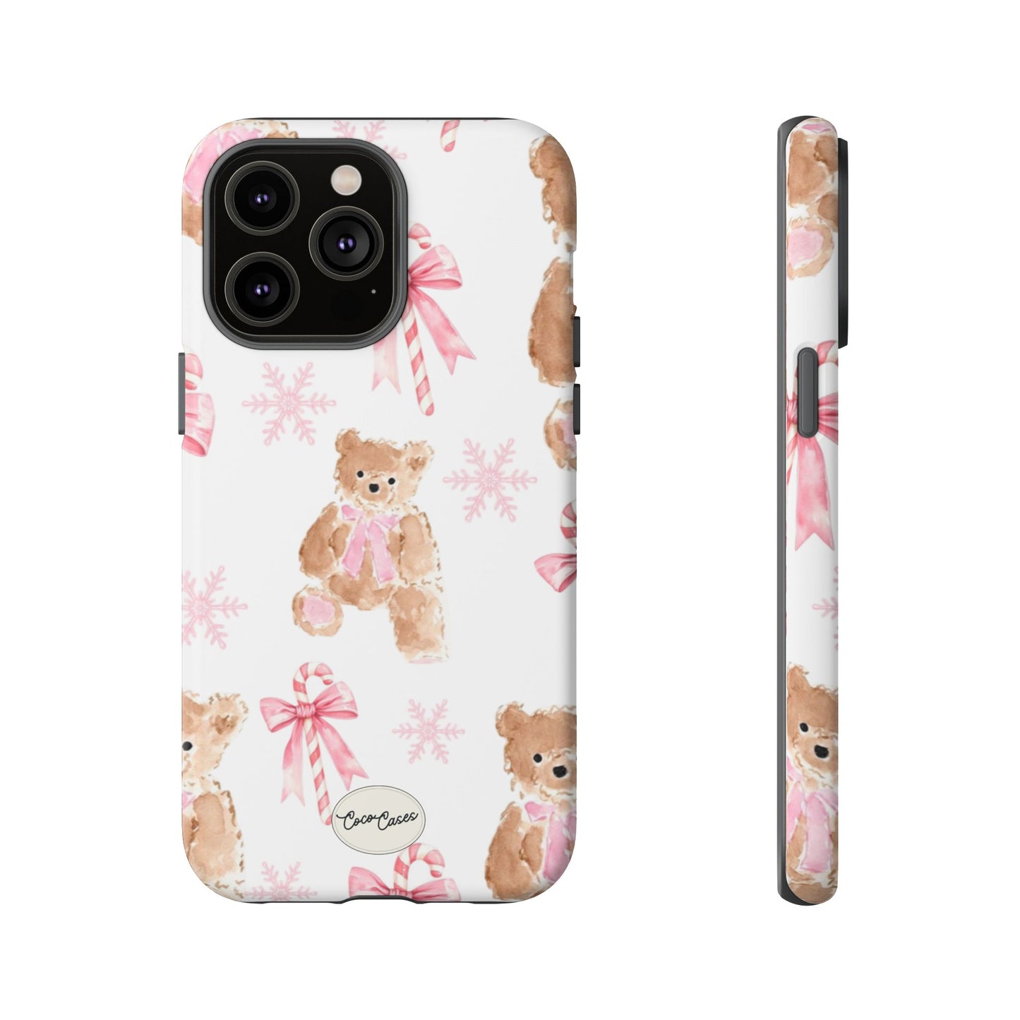 Blush Noel Bear iPhone Case