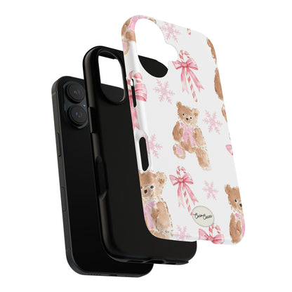 Blush Noel Bear iPhone Case