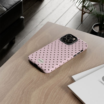 Pink Polka Dot iPhone Case