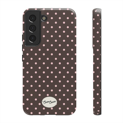 Brown Polka Dot Samsung Case