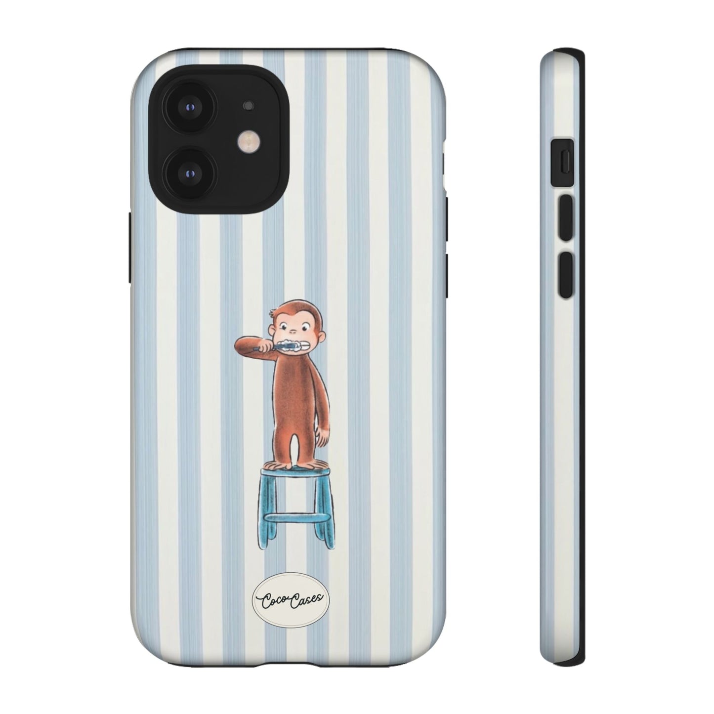 Striped Monkey iPhone Case