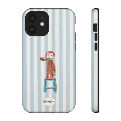 Striped Monkey iPhone Case