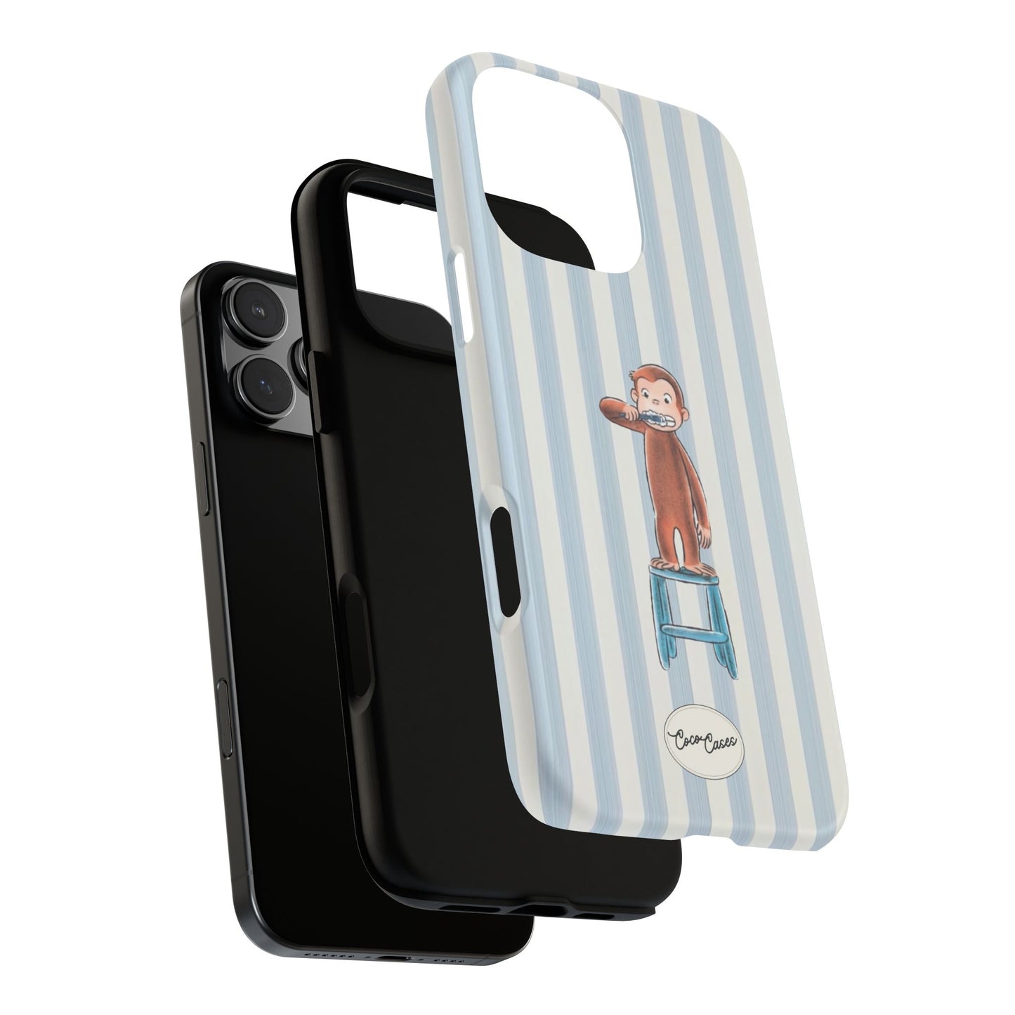 Striped Monkey iPhone Case
