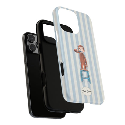 Striped Monkey iPhone Case