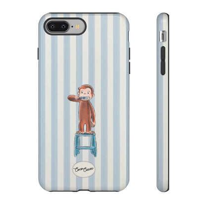 Striped Monkey iPhone Case