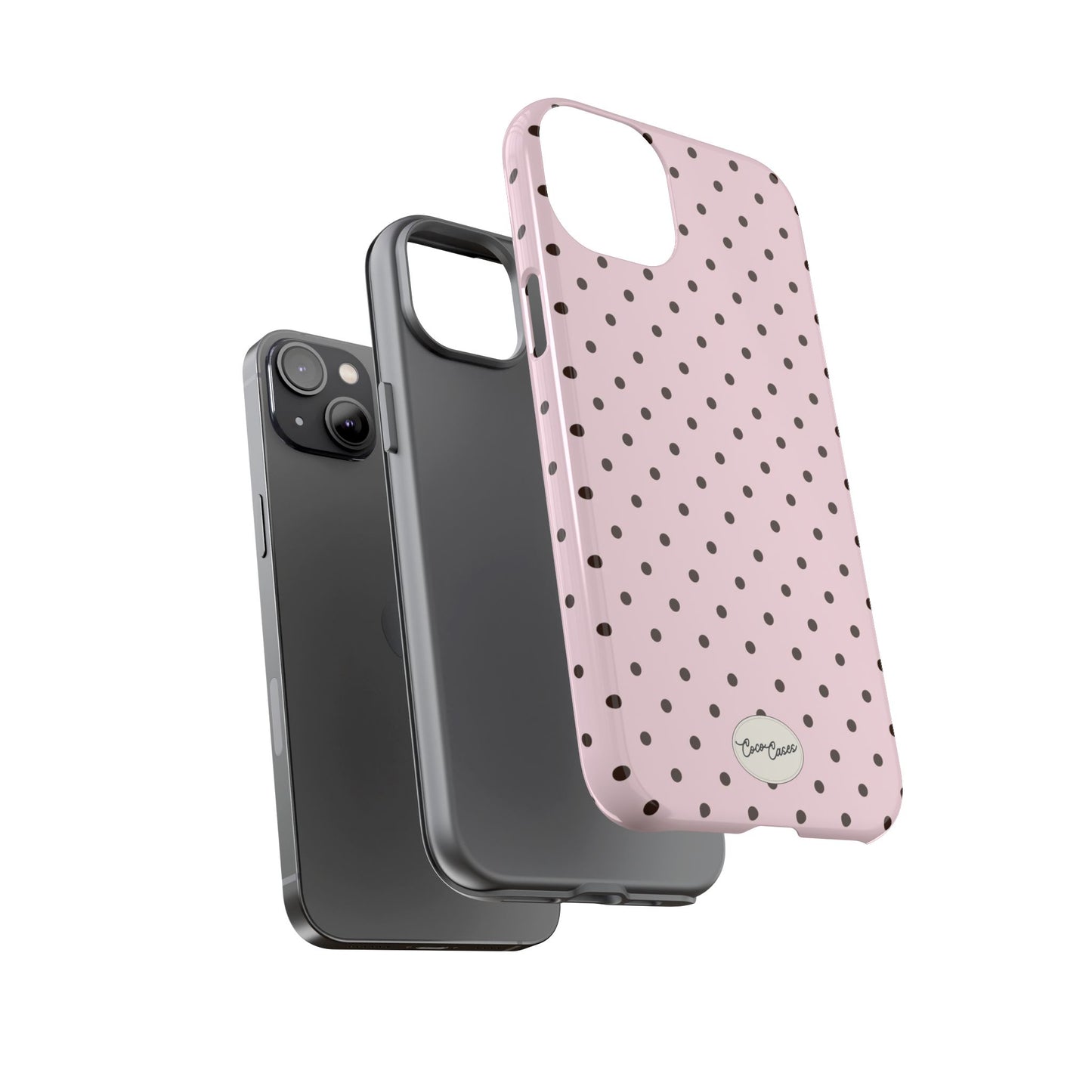 Pink Polka Dot iPhone Case