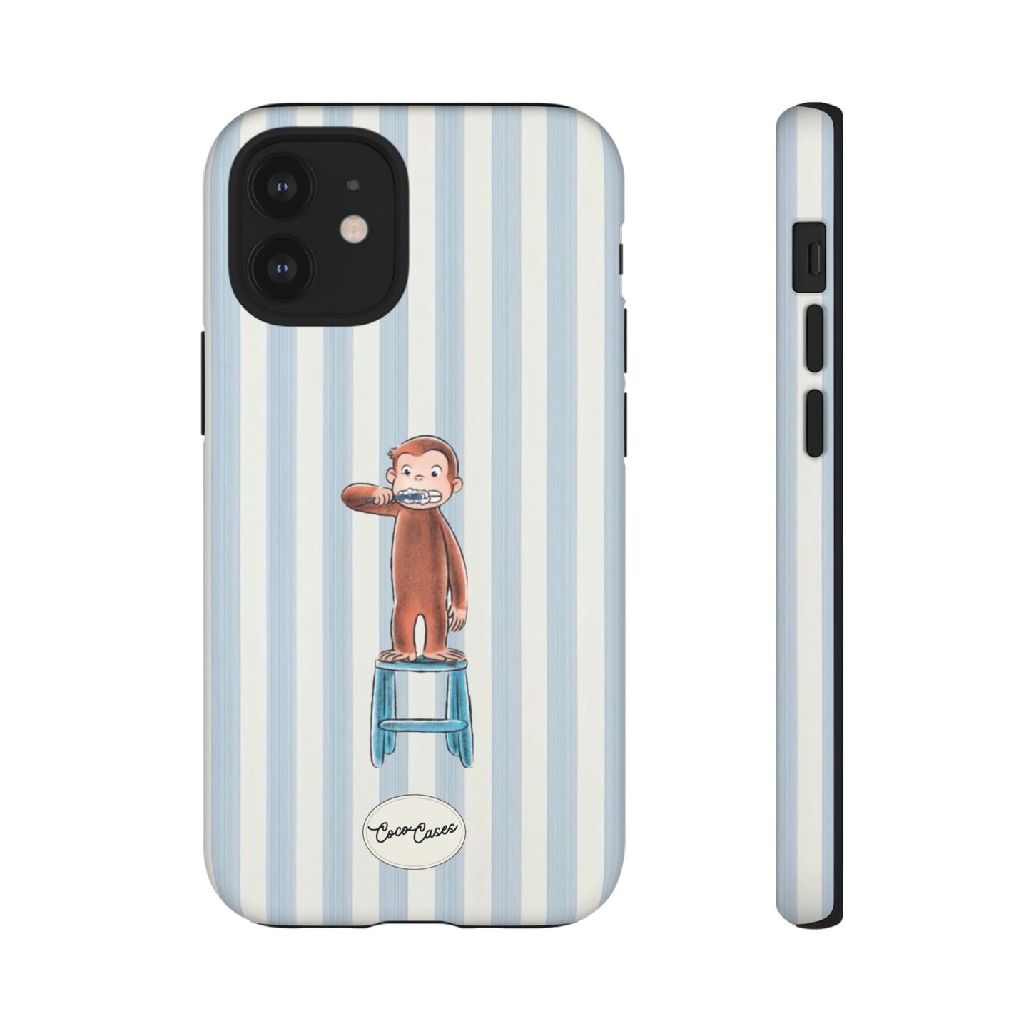 Striped Monkey iPhone Case