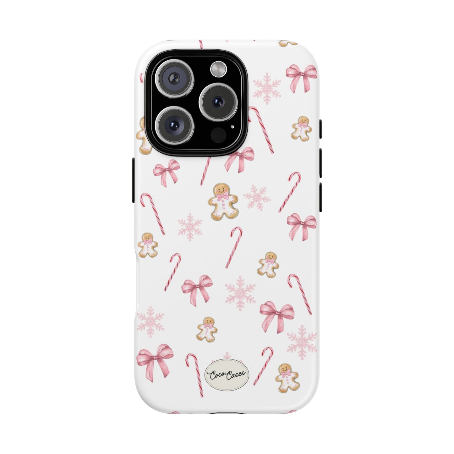 Pink Christmas iPhone Case