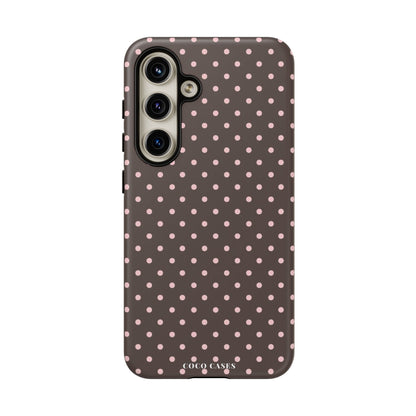 Brown Polka Dot Samsung Case