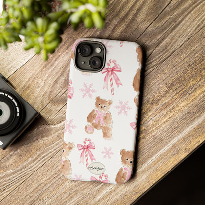 Blush Noel Bear iPhone Case