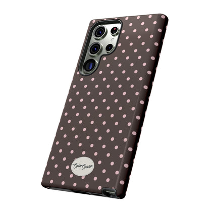 Brown Polka Dot Samsung Case
