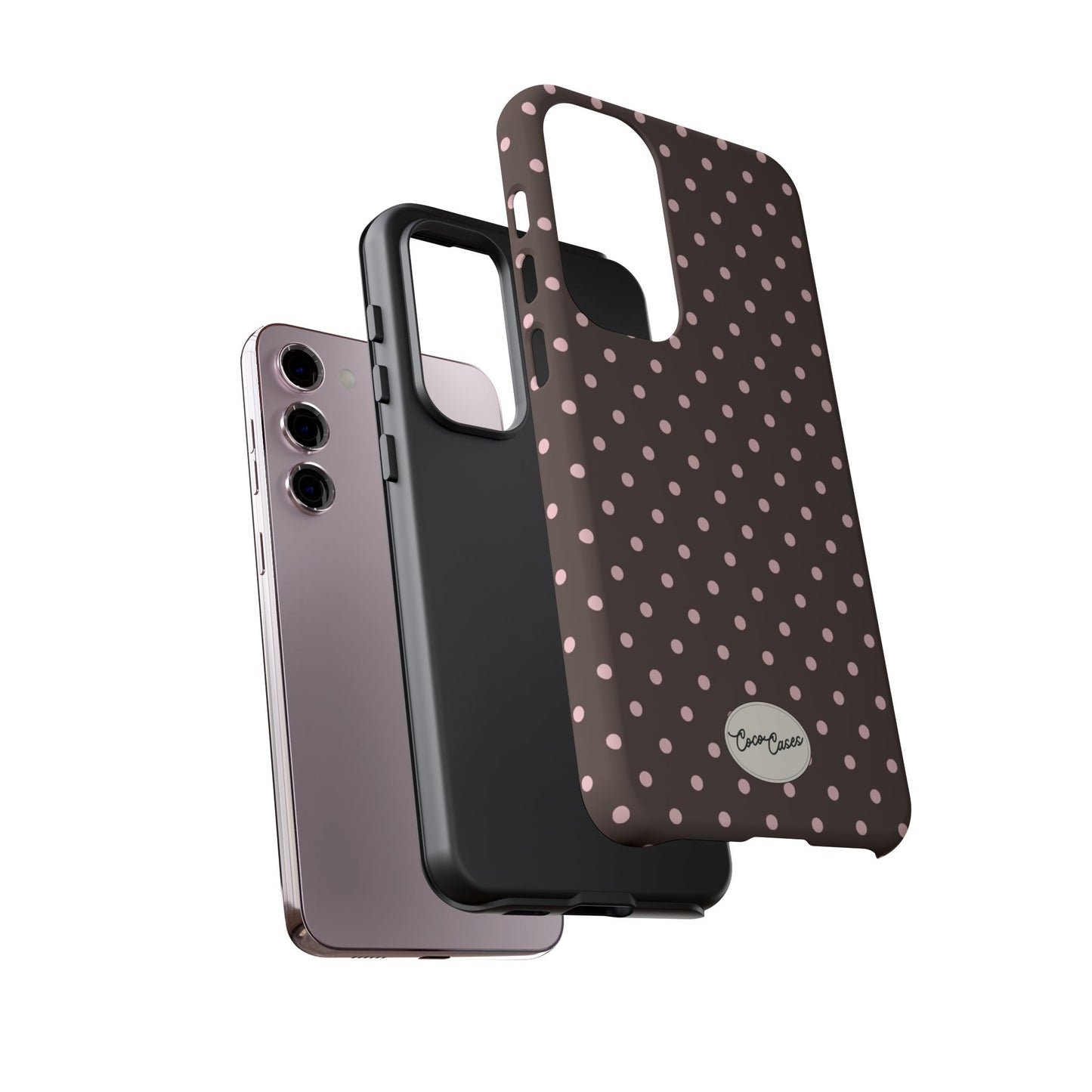 Brown Polka Dot Samsung Case