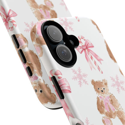 Blush Noel Bear iPhone Case