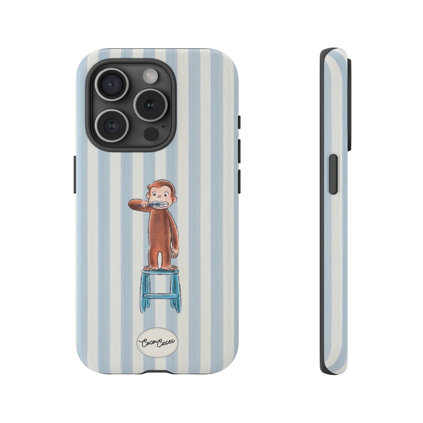 Striped Monkey iPhone Case