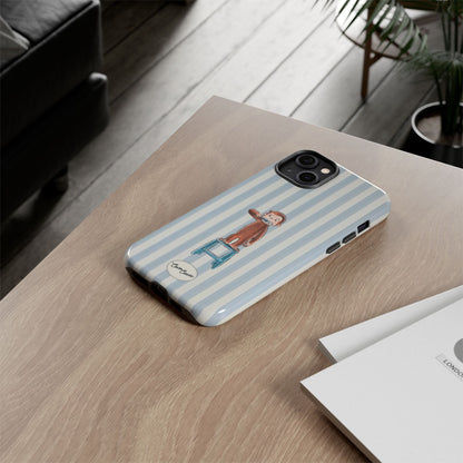 Striped Monkey iPhone Case