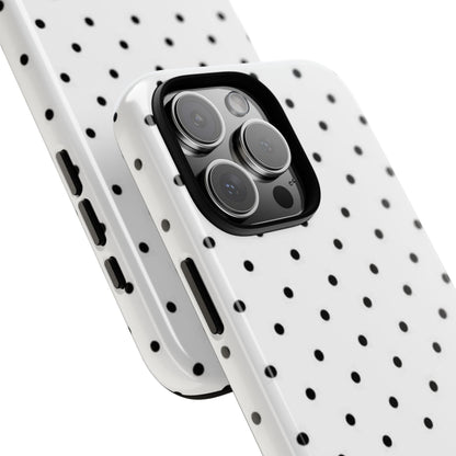 White Polka Dot iPhone Case