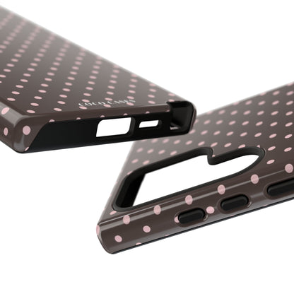 Brown Polka Dot Samsung Case
