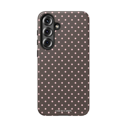 Brown Polka Dot Samsung Case