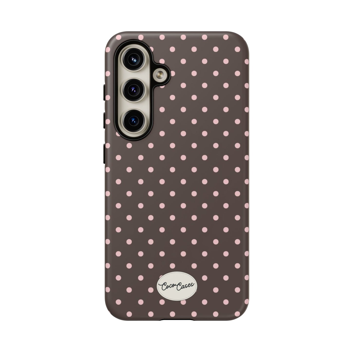 Brown Polka Dot Samsung Case
