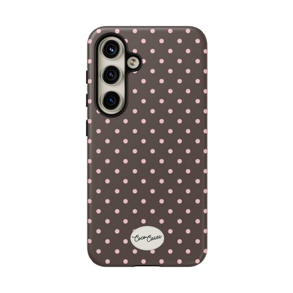 Brown Polka Dot Samsung Case