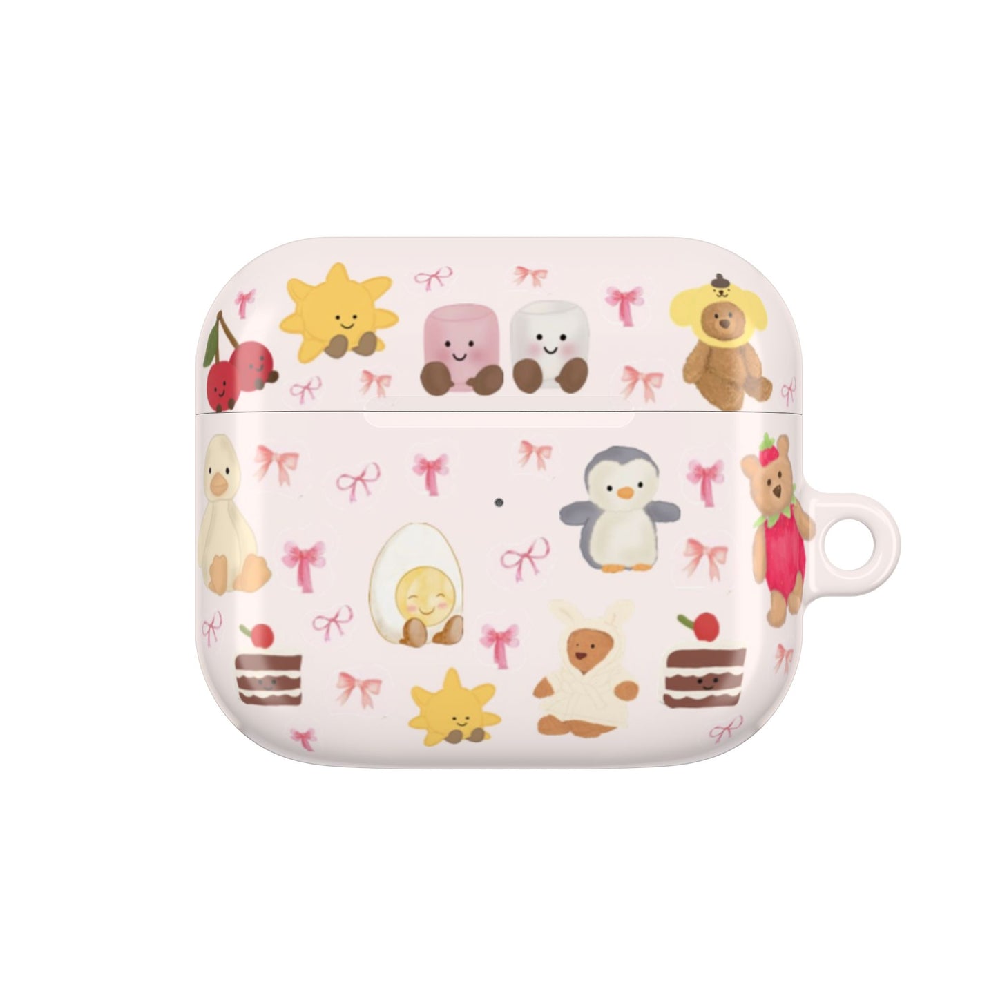 Pink Teddy AirPod Cases