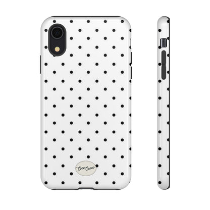 White Polka Dot iPhone Case