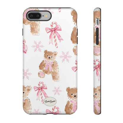 Blush Noel Bear iPhone Case
