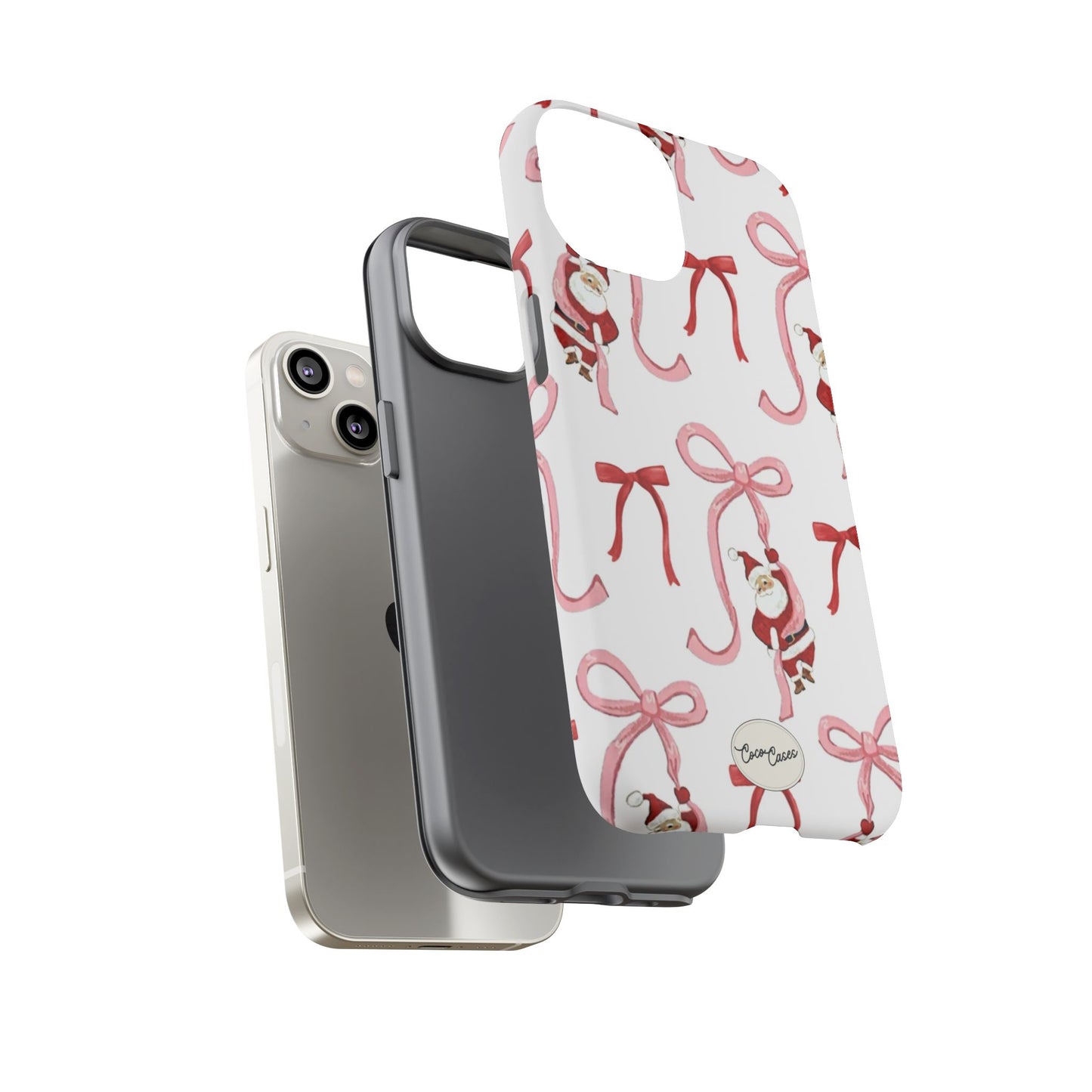 Santa’s Bow Ride iPhone Case