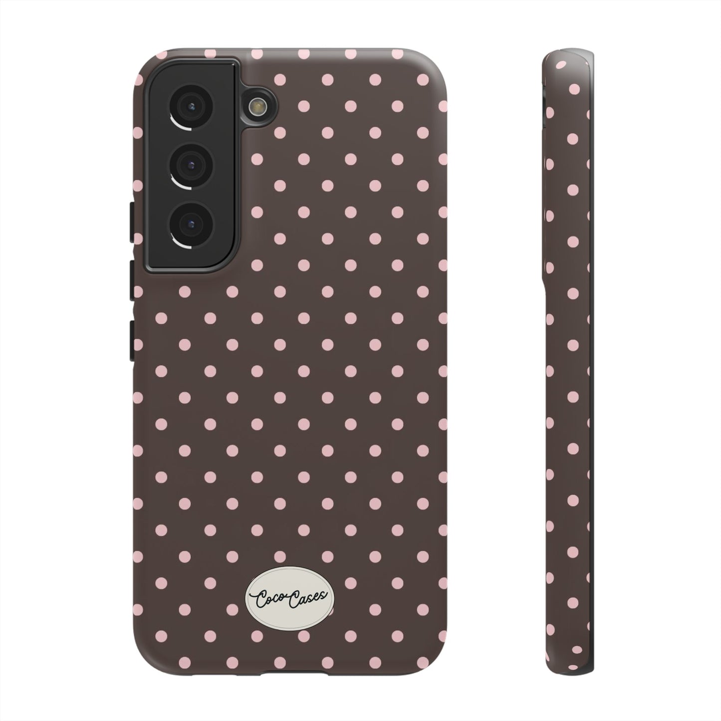 Brown Polka Dot Samsung Case
