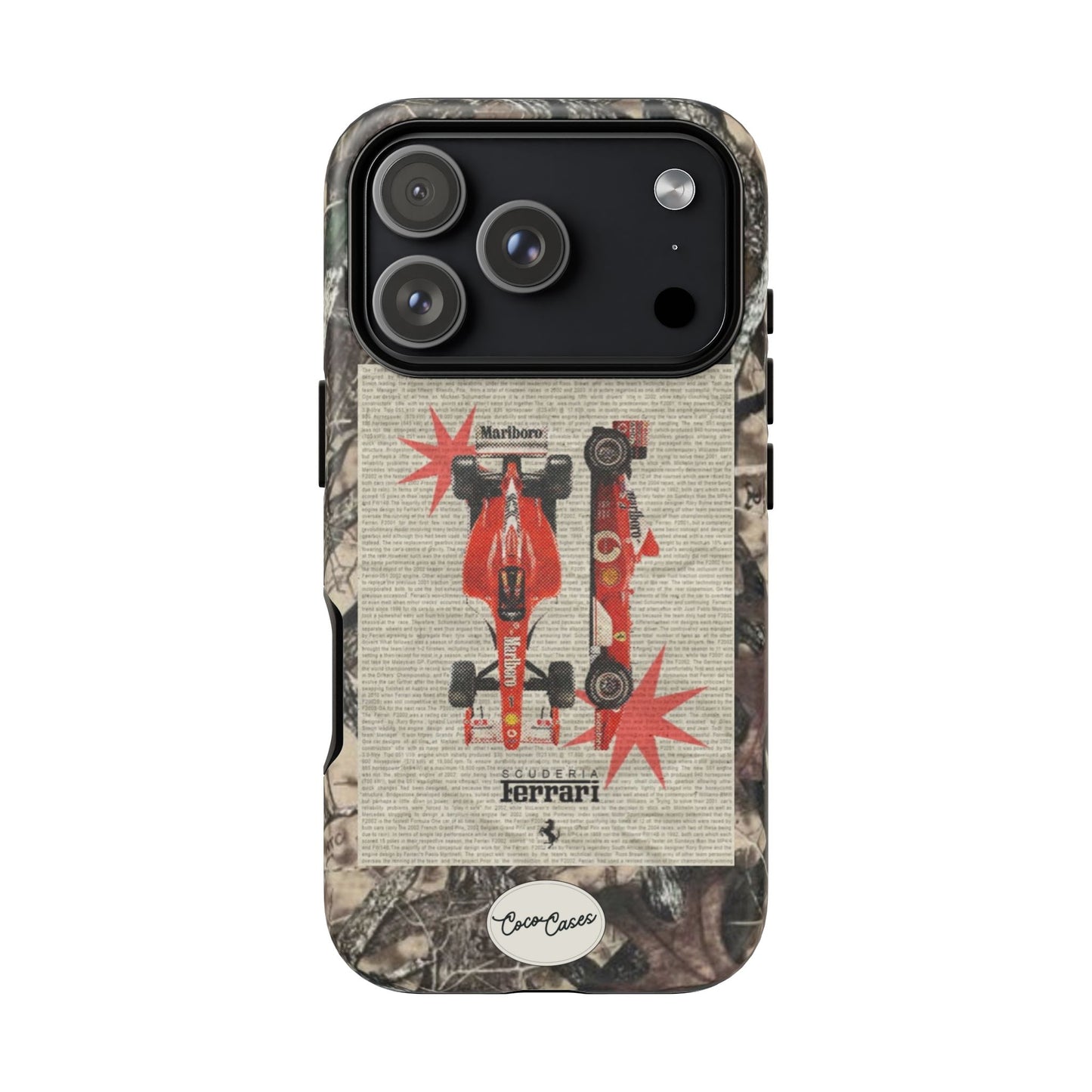 Camouflage Ferrari iPhone Case