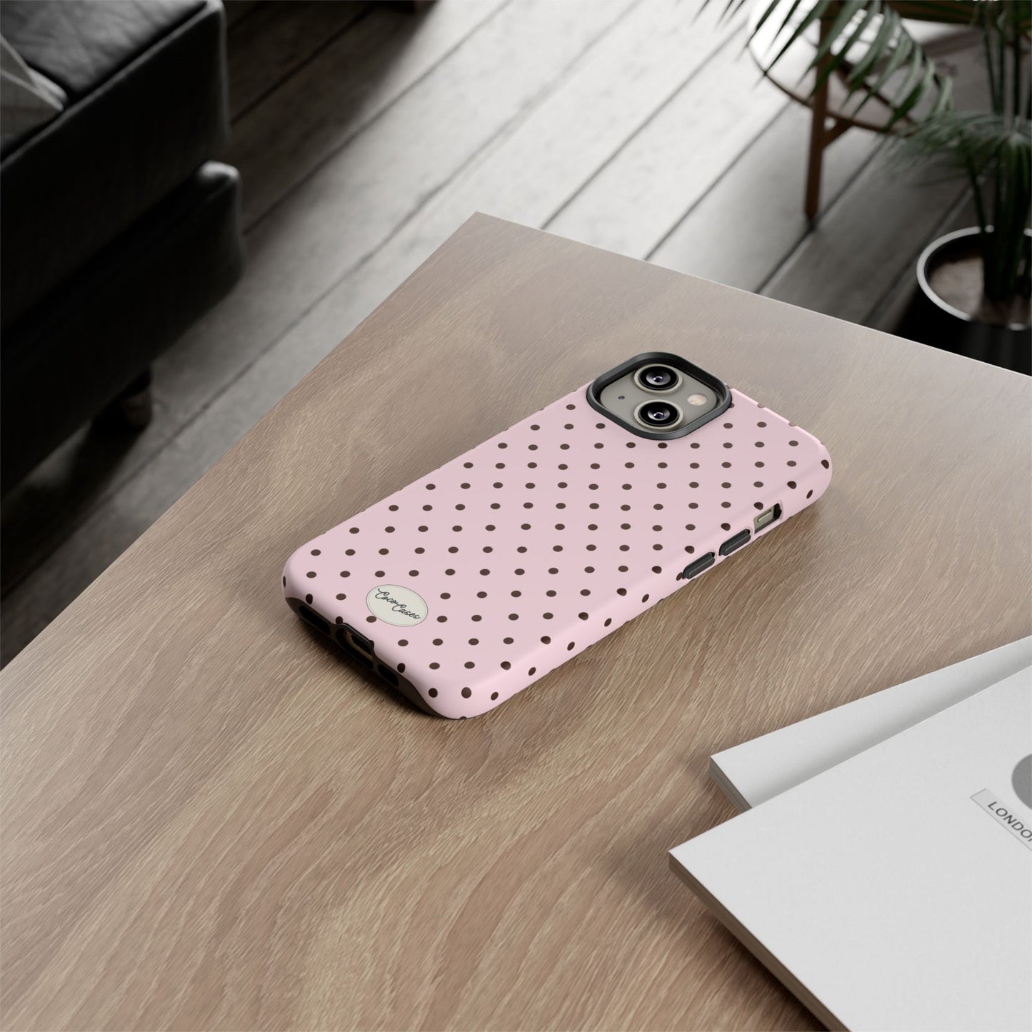 Pink Polka Dot iPhone Case