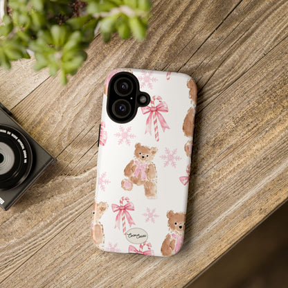 Blush Noel Bear iPhone Case