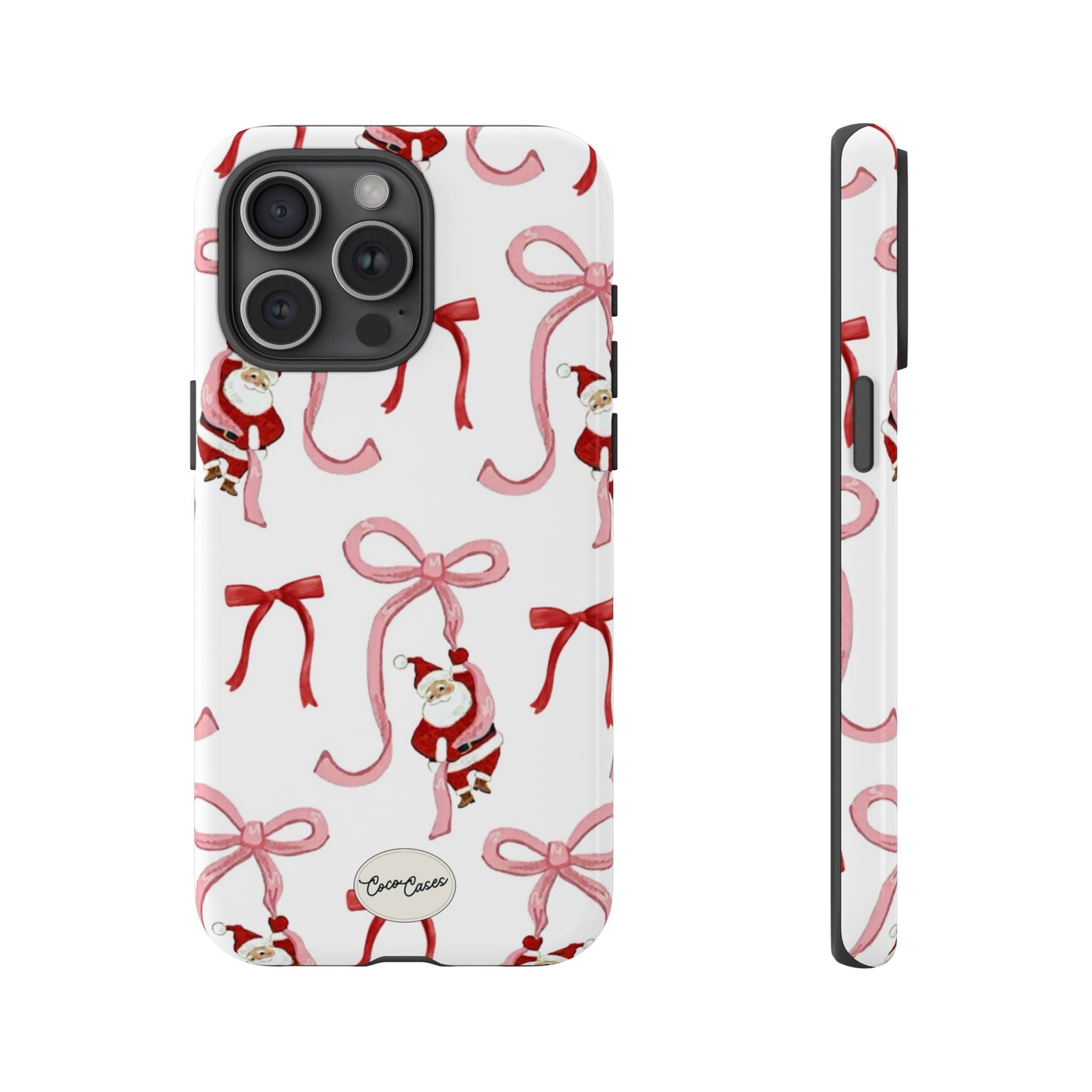 Santa’s Bow Ride iPhone Case