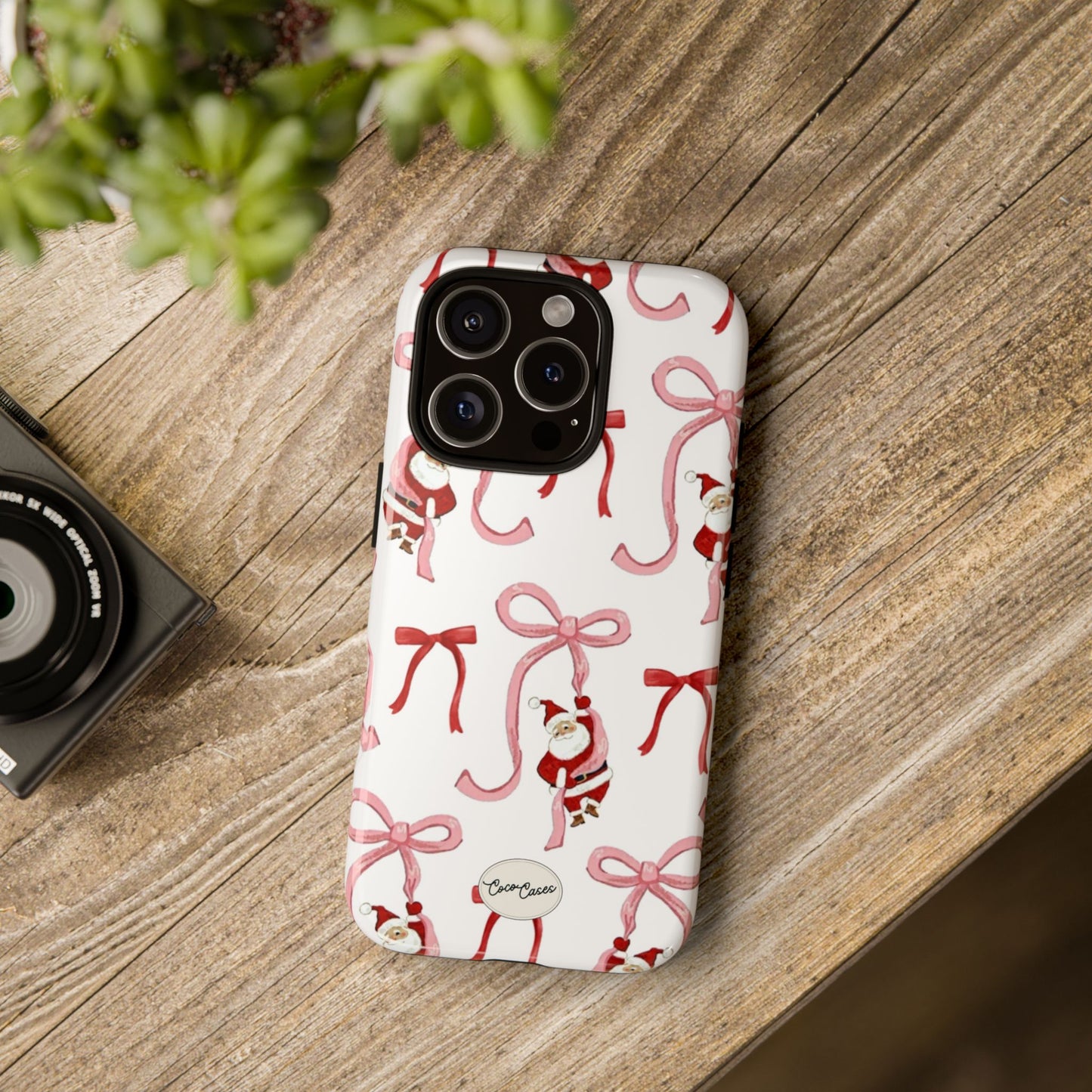 Santa’s Bow Ride iPhone Case