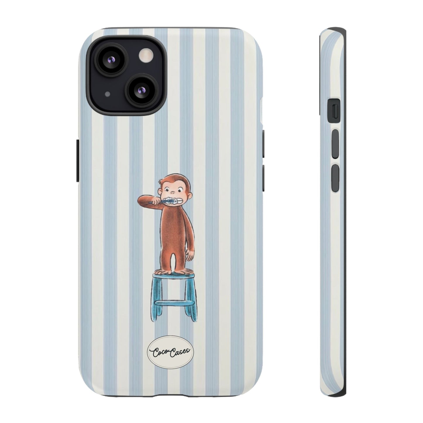 Striped Monkey iPhone Case