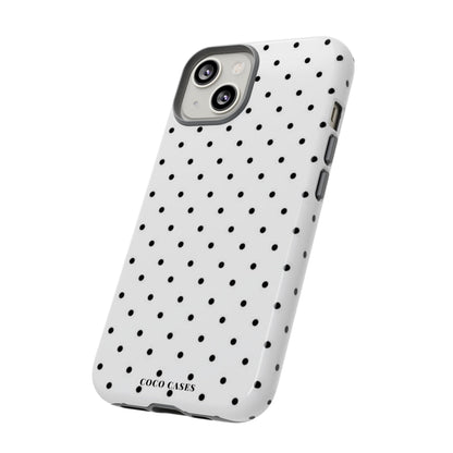 White Polka Dot iPhone Case