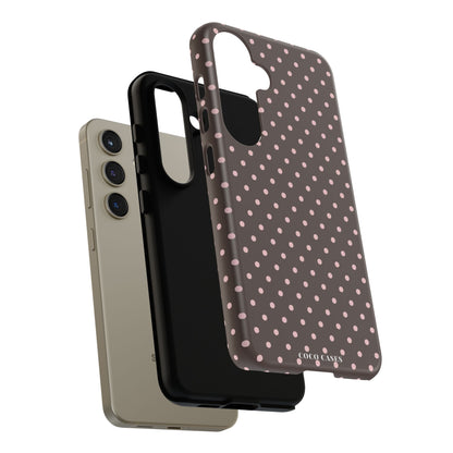 Brown Polka Dot Samsung Case