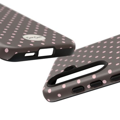 Brown Polka Dot Samsung Case