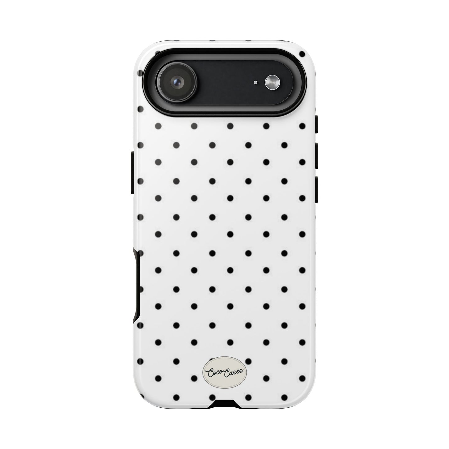 White Polka Dot iPhone Case
