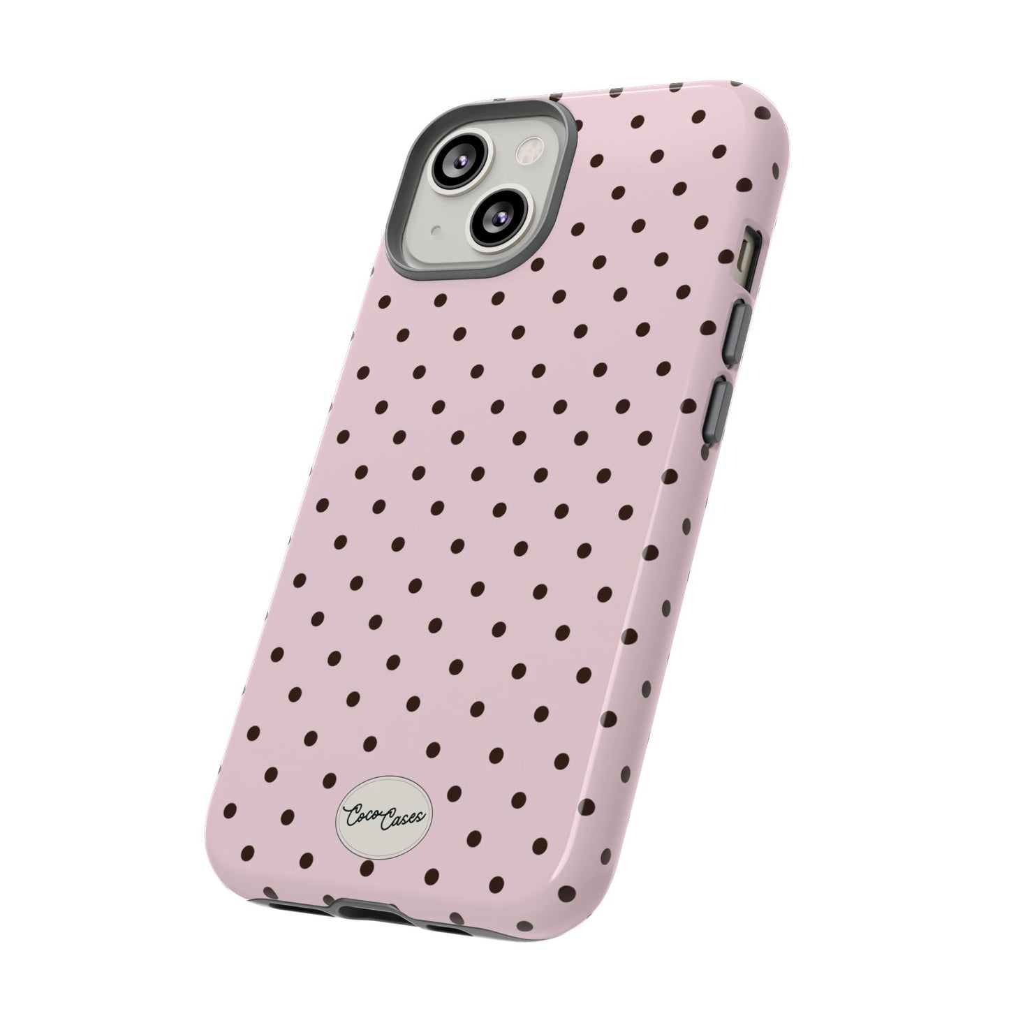 Pink Polka Dot iPhone Case