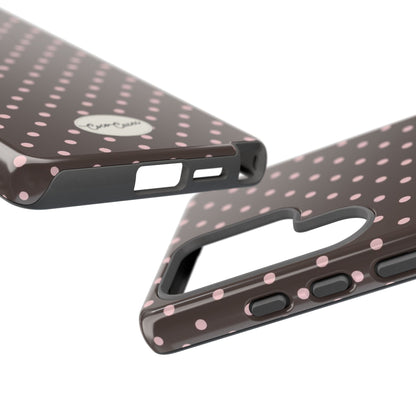 Brown Polka Dot Samsung Case