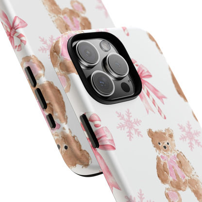 Blush Noel Bear iPhone Case