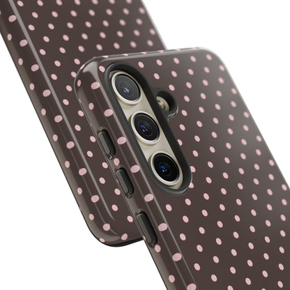 Brown Polka Dot Samsung Case