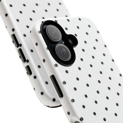 White Polka Dot iPhone Case