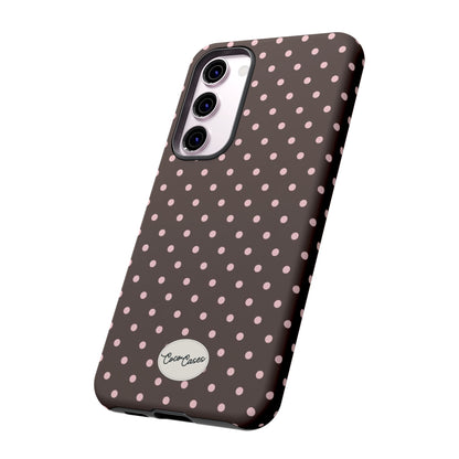 Brown Polka Dot Samsung Case