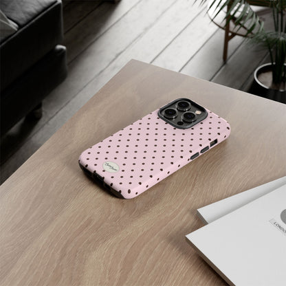 Pink Polka Dot iPhone Case