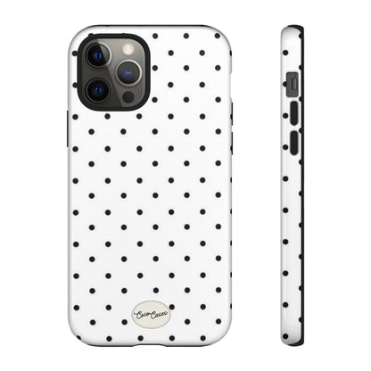 White Polka Dot iPhone Case