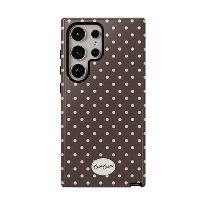 Brown Polka Dot Samsung Case