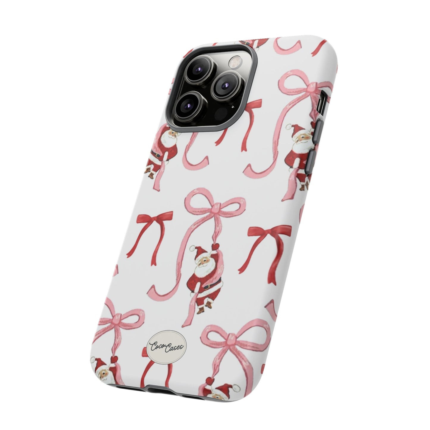 Santa’s Bow Ride iPhone Case